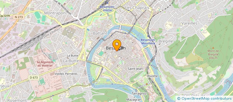 localisation de l'entreprise BESANCON PRESSE LIVRES à BESANCON