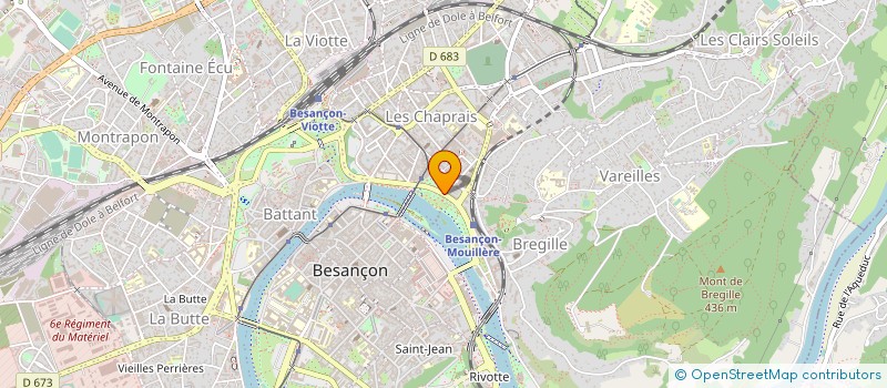 localisation de l'entreprise BESANCON ROYAL CLUB à BESANCON