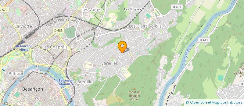 localisation de l'entreprise BESANCON UNIVERSITE-CLUB - SECTION PLONGEE  BESANCON