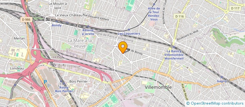 localisation de l'entreprise BESENVAL-82 à VILLEMOMBLE