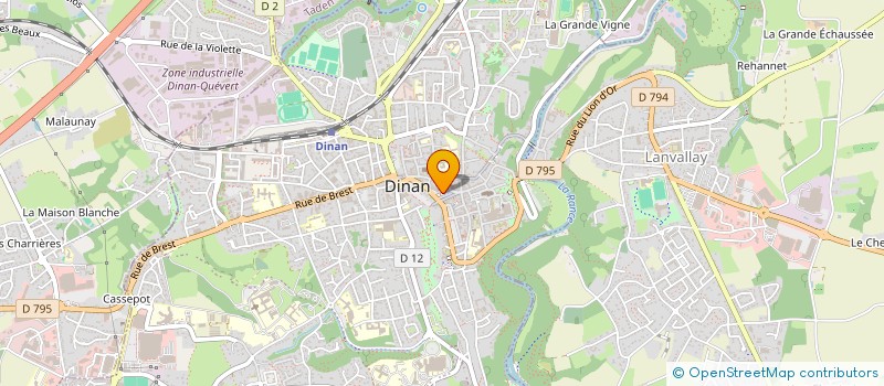 localisation de l'entreprise BESIXDOUZE à DINAN