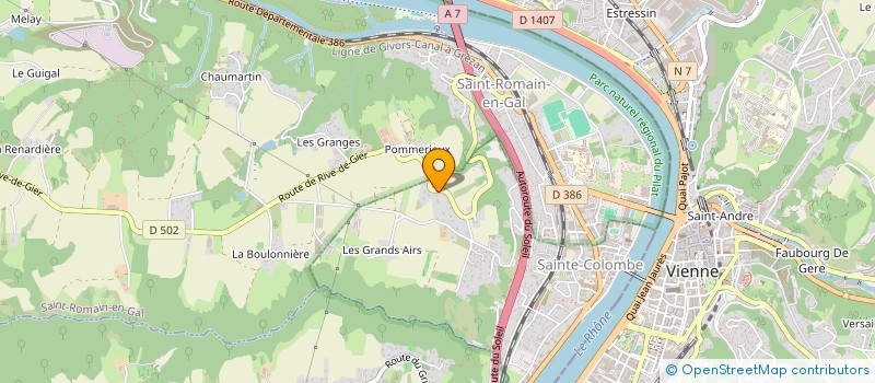 localisation de l'entreprise BESLIN LYON  SAINTE-COLOMBE