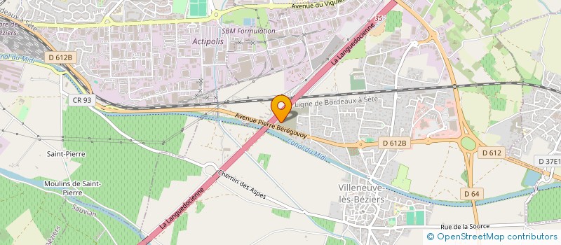 localisation de l'entreprise BESM à VILLENEUVE-LES-BEZIERS