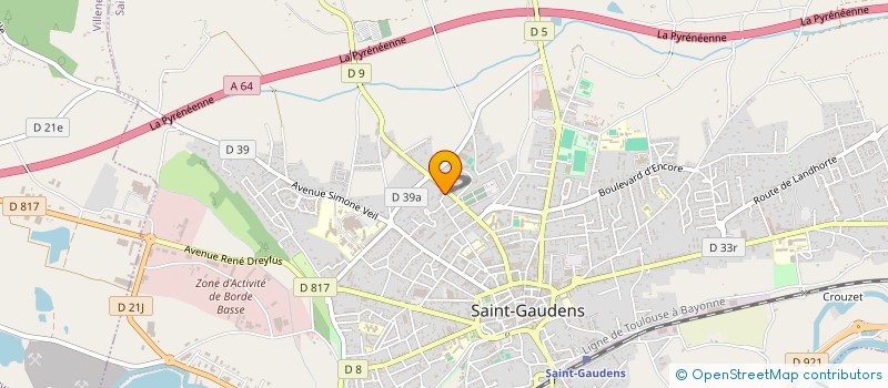 localisation de l'entreprise BESM MIDI-PYRENEES à SAINT-GAUDENS
