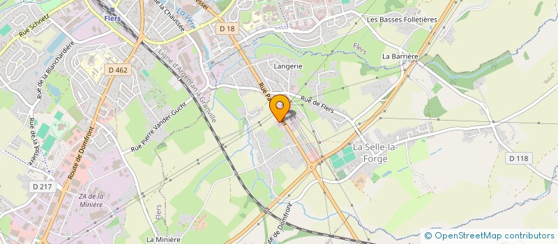 localisation de l'entreprise BESNARD à LA SELLE-LA-FORGE