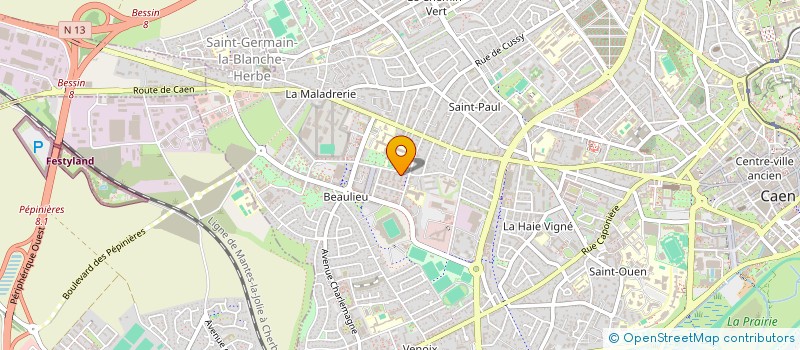 localisation de l'entreprise BESNARD SABINE à CAEN