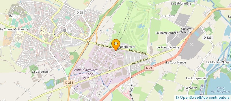 localisation de l'entreprise BESNARD SAS à LE RHEU