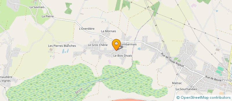 localisation de l'entreprise BESNE EN FETE  BESNE