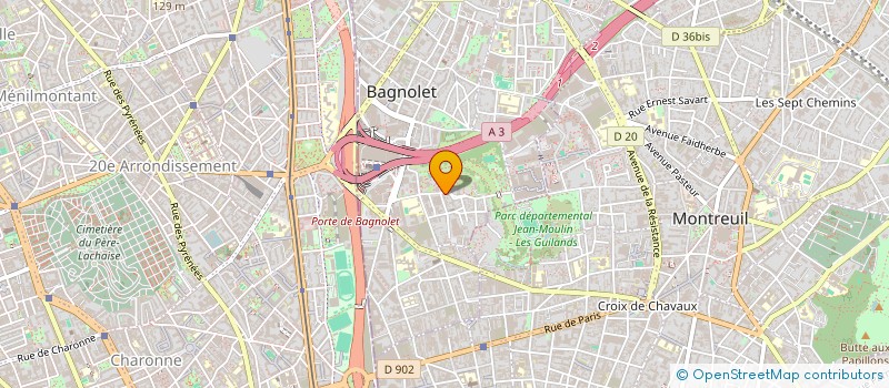 localisation de l'entreprise BESNIER ET FILS à BAGNOLET