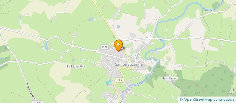 localisation de l'entreprise BESNIER IMMOBILIER  SAINTE-SUZANNE-ET-CHAMMES