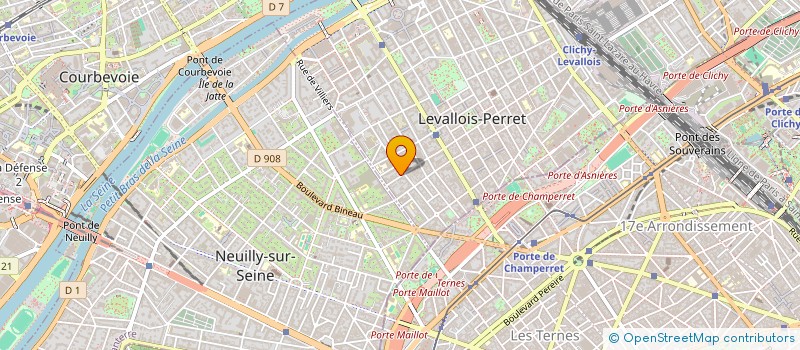 localisation de l'entreprise BESNINE à LEVALLOIS-PERRET