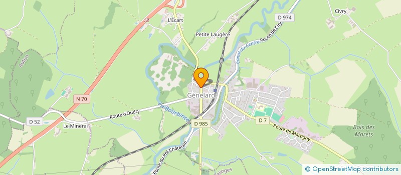 localisation de l'entreprise BESOIN SOLUTION SERVICE LAVERIE AUTOMATIQUE à GENELARD