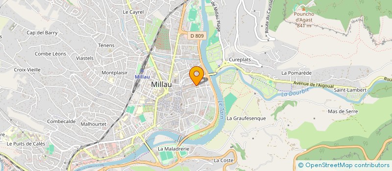 localisation de l'entreprise BESOMBES-BRUGUIERE à MILLAU
