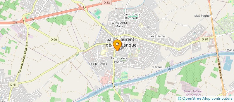 localisation de l'entreprise BESOMBES SINGLA ET CONSORTS  SAINT-LAURENT-DE-LA-SALANQUE