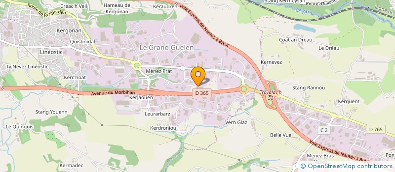 localisation de l'entreprise BESS 1  QUIMPER