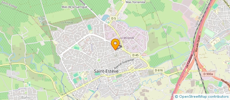 localisation de l'entreprise BESS ESPACES VERTS  SAINT-ESTEVE