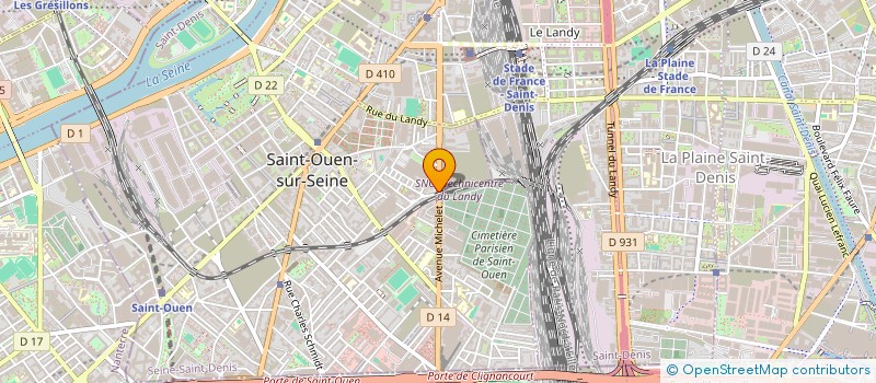 localisation de l'entreprise BESSA à SAINT-OUEN-SUR-SEINE