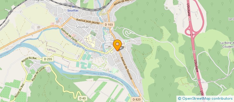 localisation de l'entreprise BESSAGUET SA à SOUILLAC