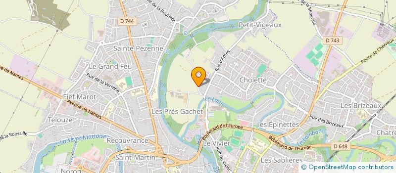 localisation de l'entreprise BESSARD-DUPARC BRICAUD  NIORT