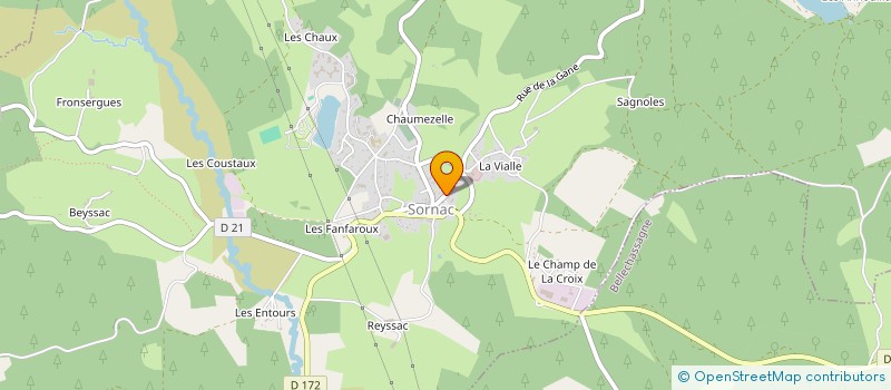 localisation de l'entreprise BESSE ANNIE ET MARIE CLAUDE  SORNAC