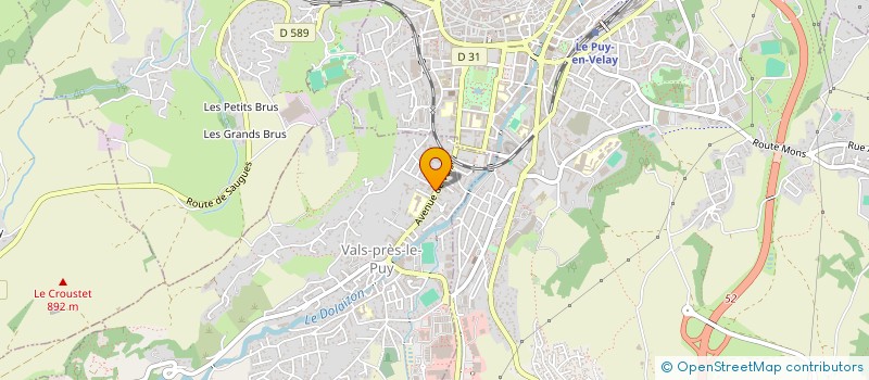 localisation de l'entreprise BESSE-BRAEMER-MASSON à VALS-PRES-LE-PUY