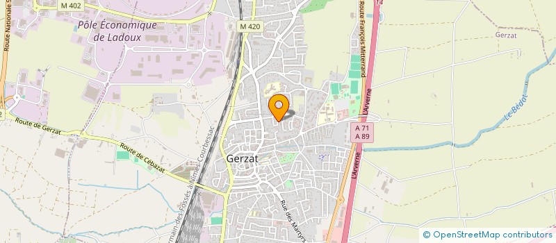 localisation de l'entreprise BESSE FRERES TRANSPORTS EXPRESS à GERZAT