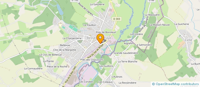 localisation de l'entreprise BESSE INITIATIVES  BESSE-SUR-BRAYE
