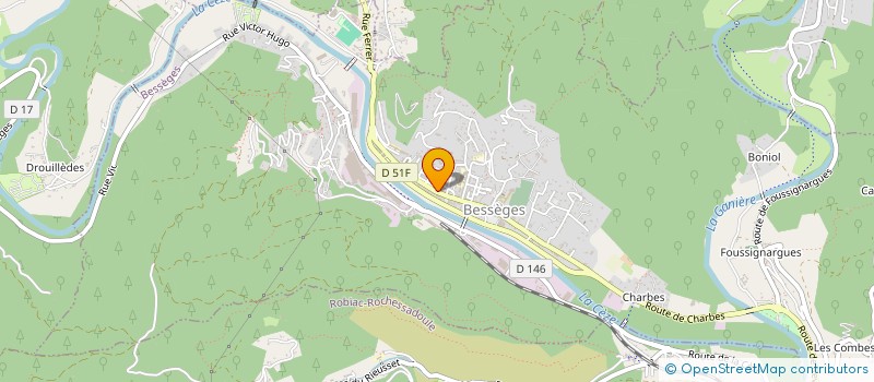 localisation de l'entreprise BESSEGES OPTIQUE  BESSEGES