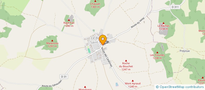 localisation de l'entreprise BESSEYRE/MILLEFAUT  LE BOUCHET-SAINT-NICOLAS