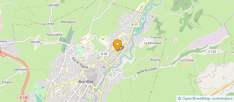 localisation de l'entreprise BESSIERE ET FILS à AURILLAC