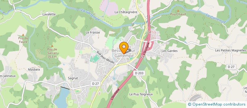 localisation de l'entreprise BESSIMMO  BESSINES-SUR-GARTEMPE