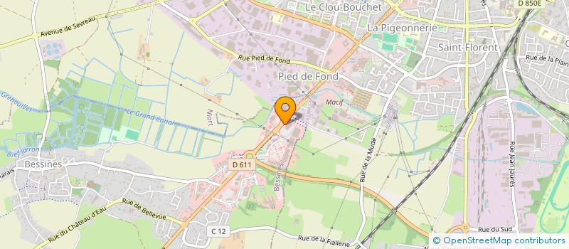 localisation de l'entreprise BESSINES DISTRIBUTION  BESSINES