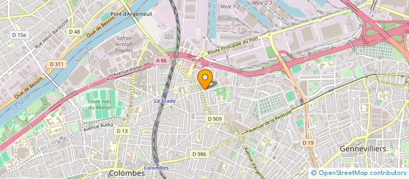 localisation de l'entreprise BESSIOUD à COLOMBES