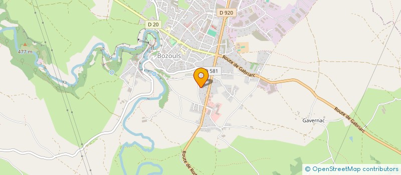 localisation de l'entreprise BESSOLES CJP  BOZOULS