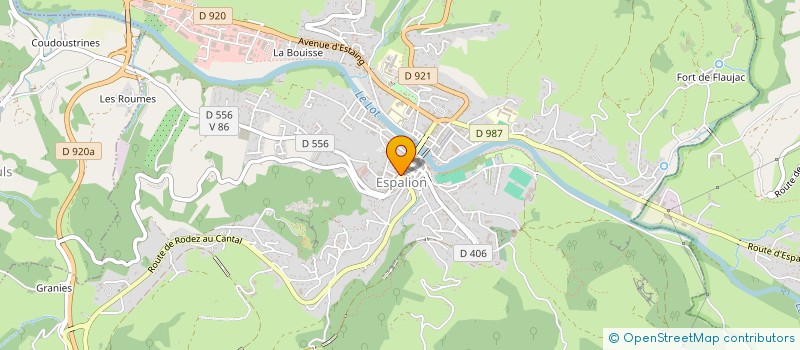 localisation de l'entreprise BESSOLES ENERGIE à ESPALION