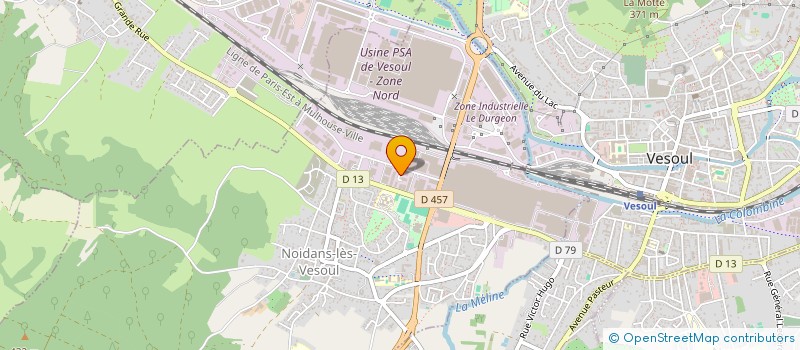 localisation de l'entreprise BESSON à NOIDANS-LES-VESOUL
