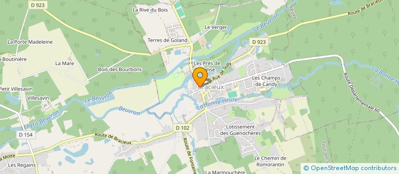 localisation de l'entreprise BESSON ASSURANCES  BRACIEUX