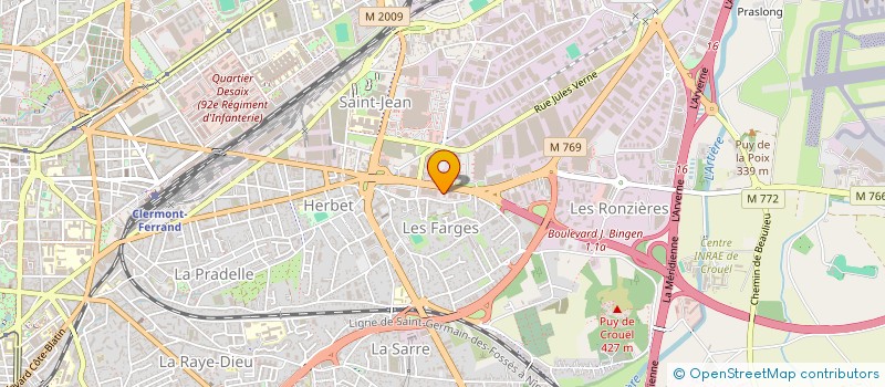 localisation de l'entreprise BESSON BRETTE SANTE HOLDING  CLERMONT-FERRAND