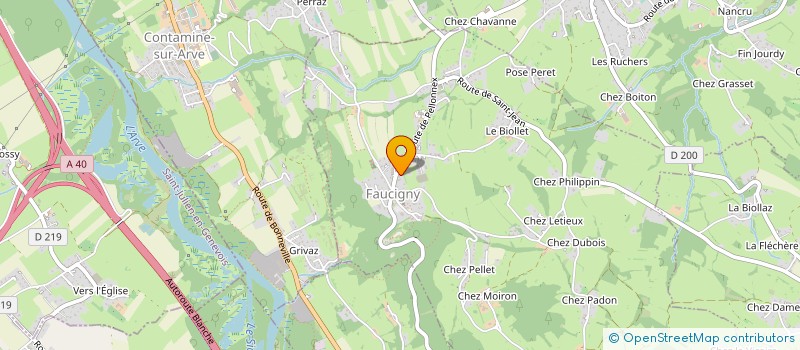 localisation de l'entreprise BESSON CHAUFFAGE  FAUCIGNY