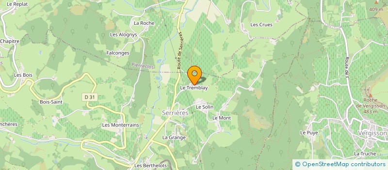 localisation de l'entreprise BESSON & CO  SERRIERES