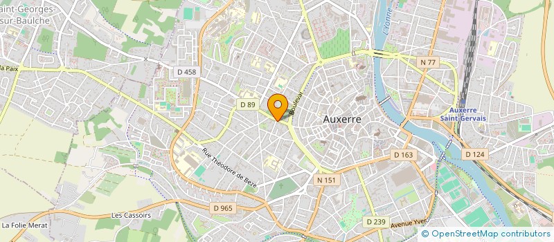 localisation de l'entreprise BESSON-DESNOYERS à AUXERRE
