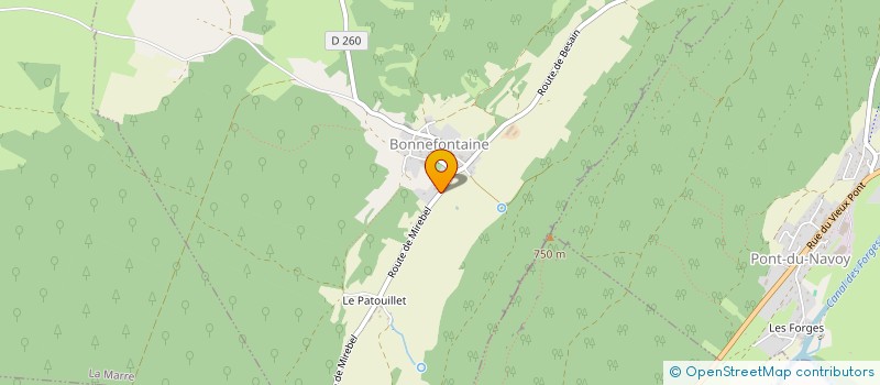 localisation de l'entreprise BESSON ETF  BONNEFONTAINE