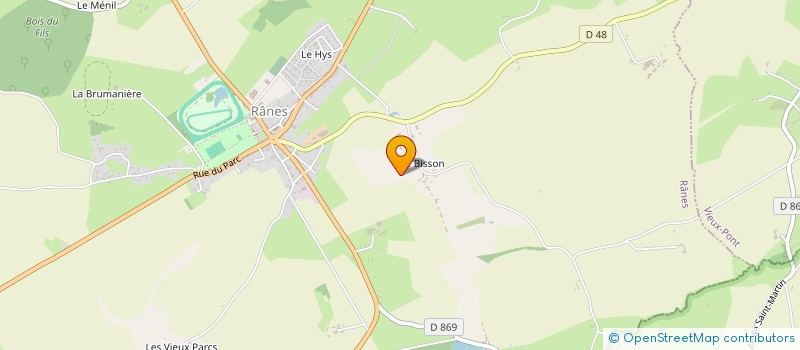 localisation de l'entreprise BESSON FRERES à RANES