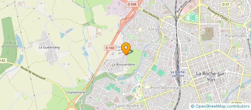 localisation de l'entreprise BESSON GUIOMAR  LA ROCHE-SUR-YON