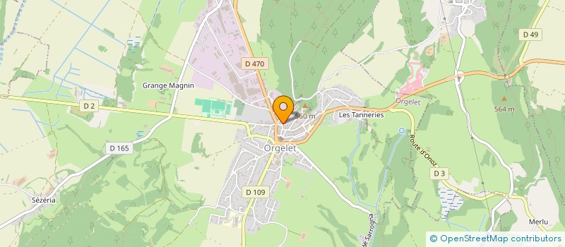 localisation de l'entreprise BESSON JOLY à ORGELET