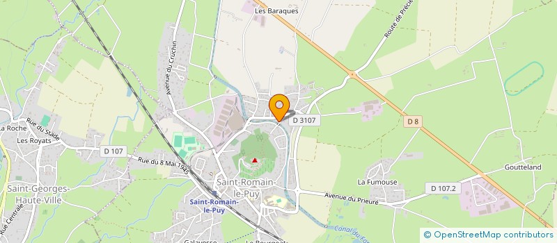 localisation de l'entreprise BESSON PLOMBERIE  SAINT-ROMAIN-LE-PUY