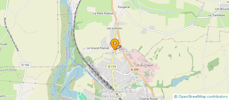 localisation de l'entreprise BESSON REMI ASSAINISSEMENT TERRASSEMENT  BILLY