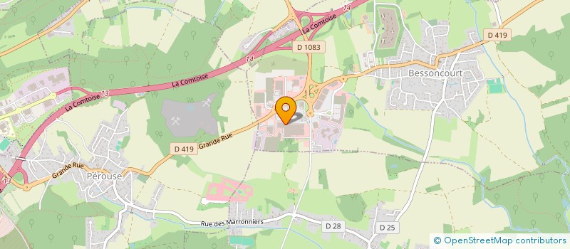 localisation de l'entreprise BESSONCOURT COIFFURES à BESSONCOURT