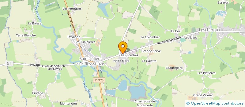 localisation de l'entreprise BESSONNARD BATIMENT à SAINT-JULIEN-SUR-REYSSOUZE