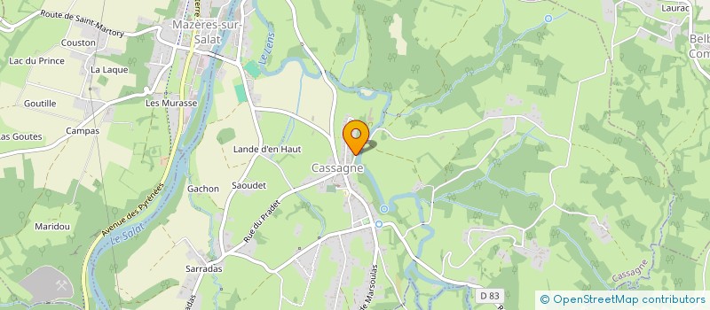 localisation de l'entreprise BESSOUS ENERGIE  CASSAGNE